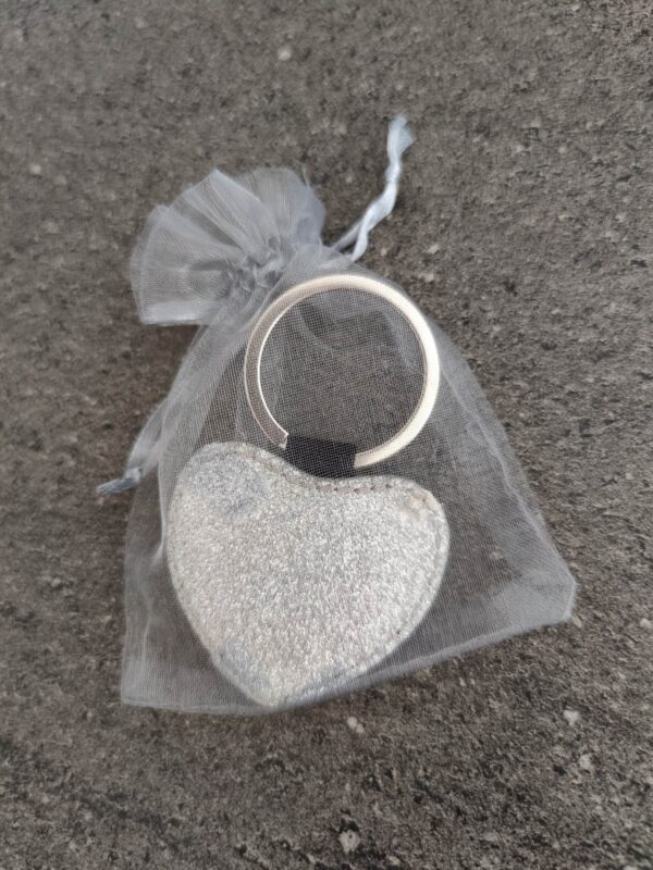 Porte-clés coeur paillette – Image 3