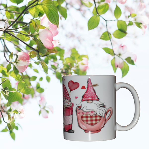 Mug gnome blanc love – Image 3
