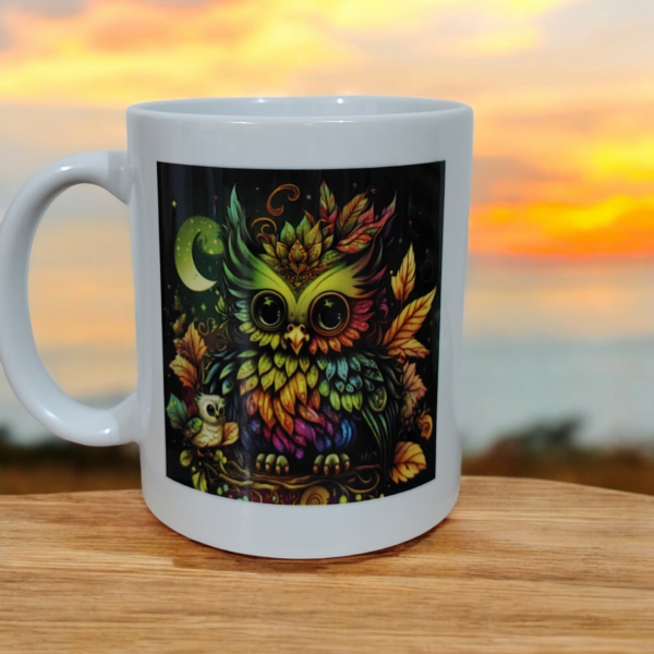 Mug blanc chouette
