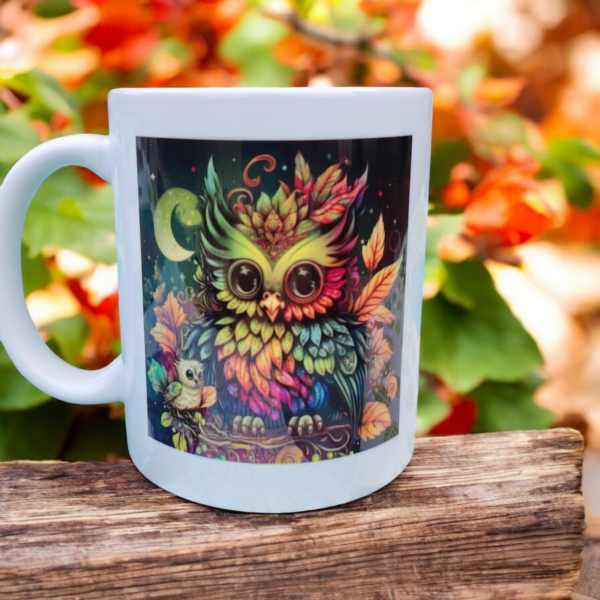 Mug blanc chouette – Image 2
