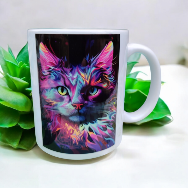 Mug blanc chat
