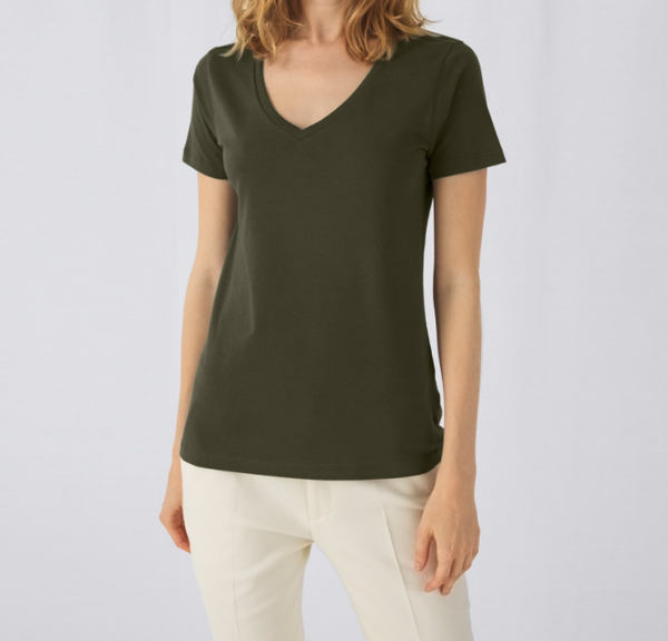 T-shirt Femme col V pro impression comprise DTF