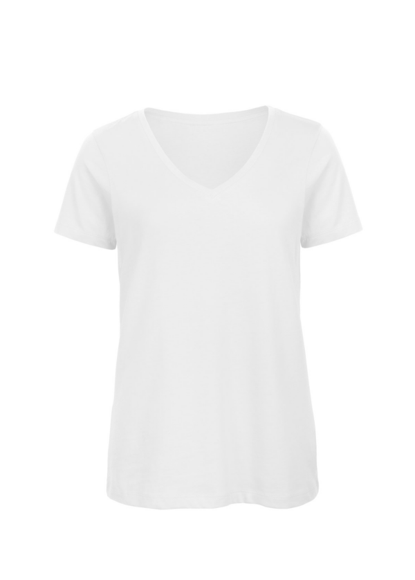 T-shirt Femme col V pro impression comprise DTF – Image 3